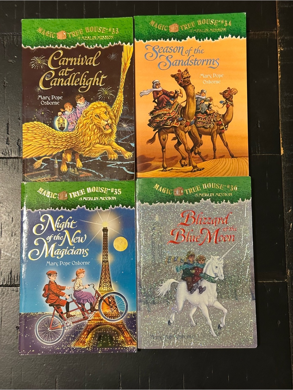 BUNDLE & SAVE! Magic Tree House Merlin Missions Paperbacks 4-Book Lot -(33-36)
